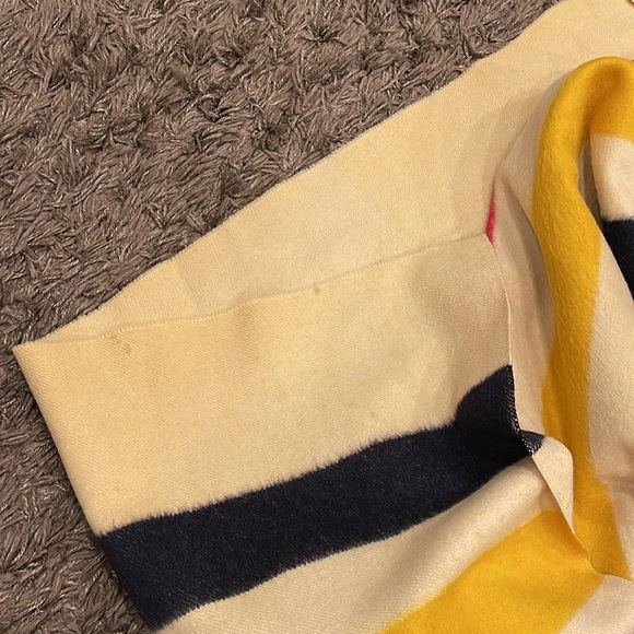 Hudsons Bedding Vtg Hudson Bay 4point Wool Blanket 9x70 Inches